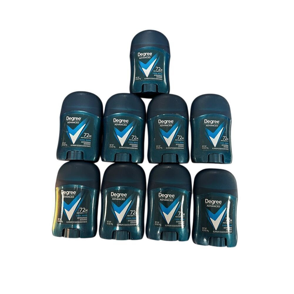 9 degree advanced 72 hour mens travel size .5 oz deodorant cool rush